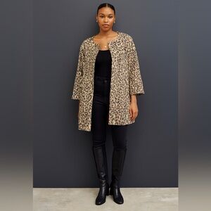 Carol Anderson by Invitation | Chic Leopard Print Open Front Jacket‎